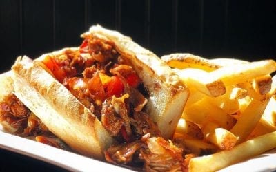 Chicken + Peppers + Onions + Mushrooms + Cheese + A splash of Teriyaki = The best Chicken Bomb you’ll ever eat. Don’t believe us? Come put it to the test.