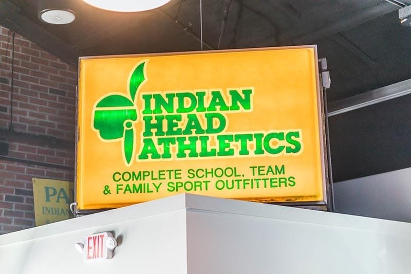 Indian Head Athletics sign