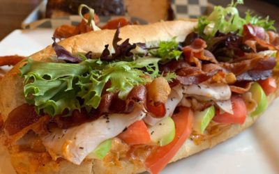 Weekend Special! Turkey Club! Slow roasted (in-house) turkey breast, lettuce, tomato, bacon, Granny Smith apples & chipotle mayo. Served on the bread of your choice (sub roll, Tuscan bread, marble rye) and with one side. $13.95 Happy Friday! #wehavefunhere #specials #lunch #weekend . . . . . #drinks #beer #cocktails #restaurant #instagood #party #cocktail #food #pub #friends #wine #mead #fun #photooftheday #drinkup #bartender #thirsty #glass #thirst #NHmead #waltham #manchester #bar