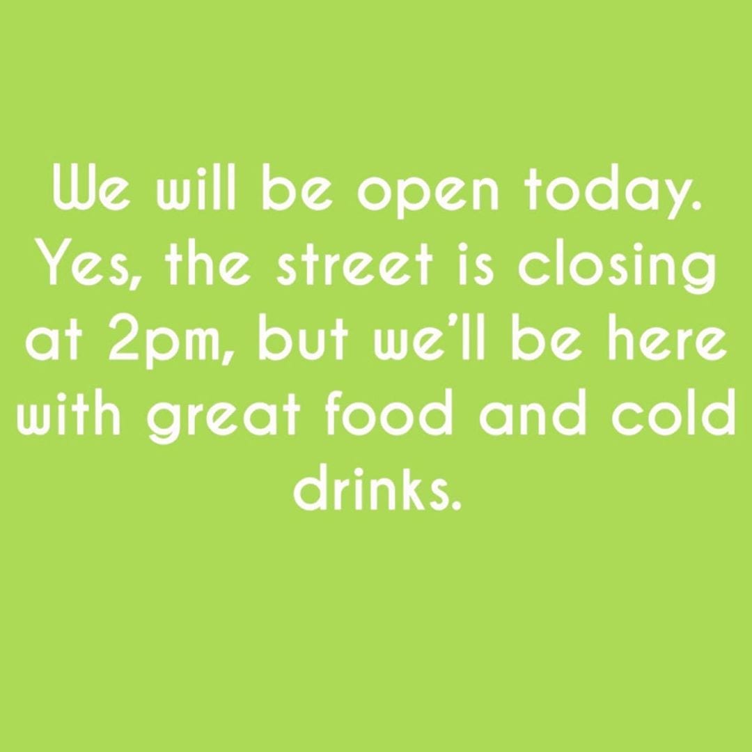 Big event across the street today at the @snhuarena causing Lake Ave to close at 2PM for traffic. HOWEVER, you can still walk to us for lunch or dinner! We’ll be open 11AM-12AM. Try the pizza. It’s wicked good. .
.
.
.
.