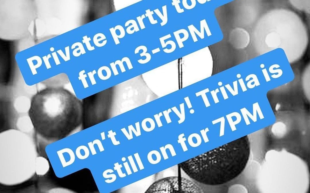 It’s party season! We’ll be up and ready for @trivianightwithbillandcody when the party clears out! Let’s go! #shoppersmht #wehavefunhere