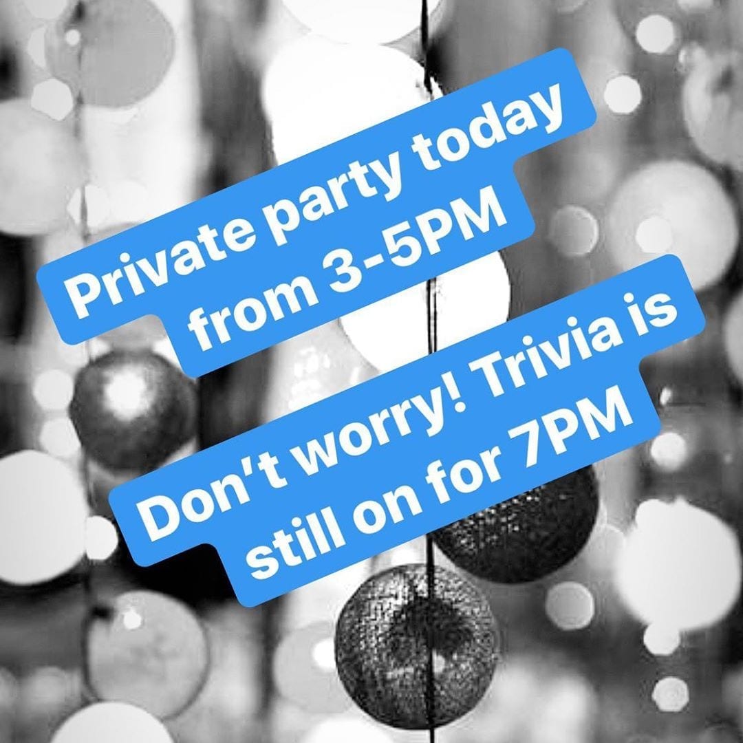 755726396037866704319755428825589712948074n | Shoppers Pub and Eatery Its party season Well be up and ready for trivianightwithbillandcody when the party clears out Lets go