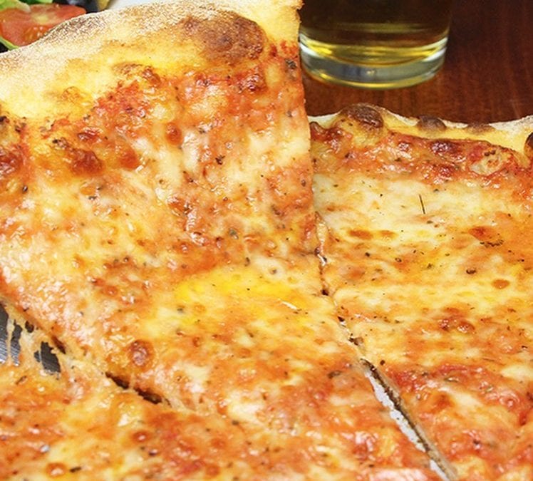 It’s $7 Large Cheese Pizza Night! Available from 6-10PM. Eat in only. Come try us out! #wehavefunhere #pizza #beer #toppingsextra #notavailablefortakeout #shoppersmht