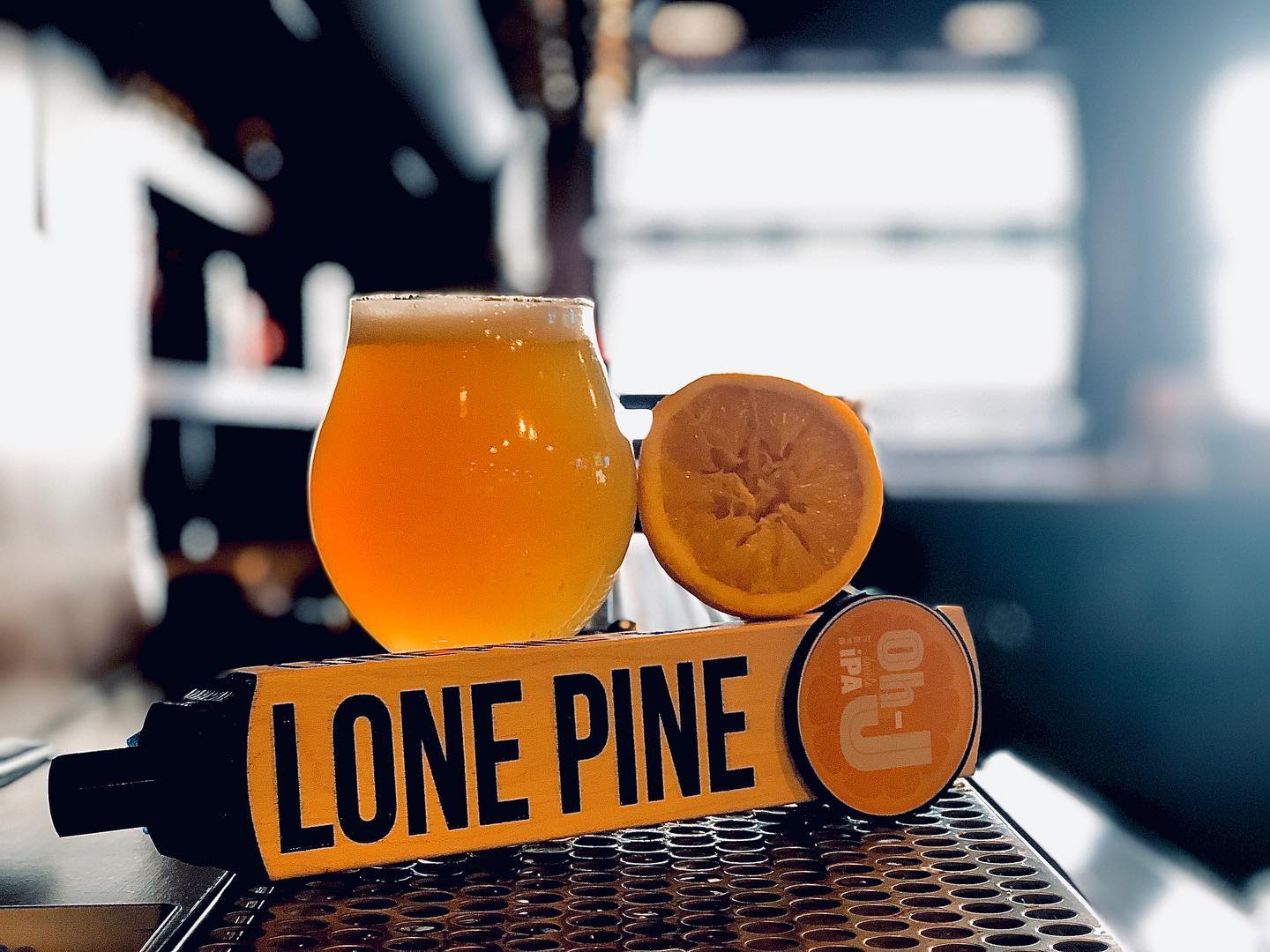 | Shoppers Pub and Eatery lonepinebrewing Oh J on tap while supplies last
