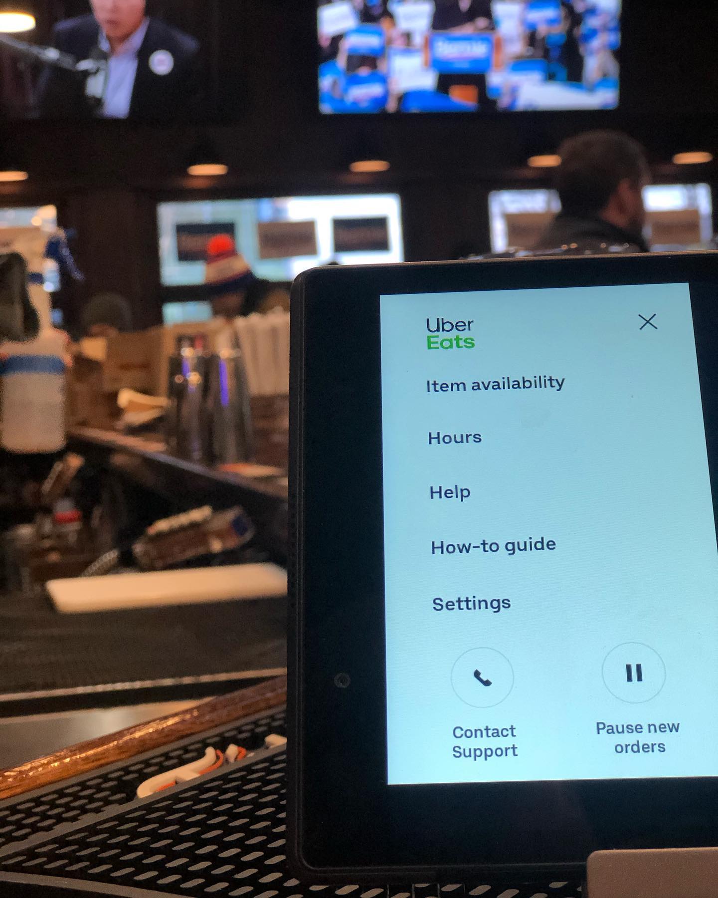 We know downtown is a little crazy right now so dont come to us order on Uber eats and well come to you