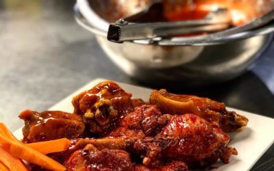 Brined for 4 hours, pre cooked to seal in flavor, fried to that crispy bite you love, and only $.50 on Wednesday nights? Best. Wings. Ever.