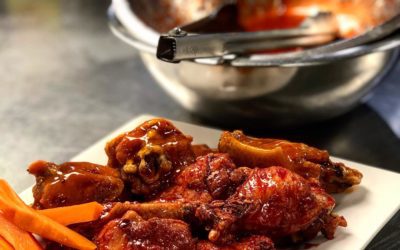 Brined for 4 hours, pre cooked to seal in flavor, fried to that crispy bite you love, and only $.50 on Wednesday nights? Best. Wings. Ever.