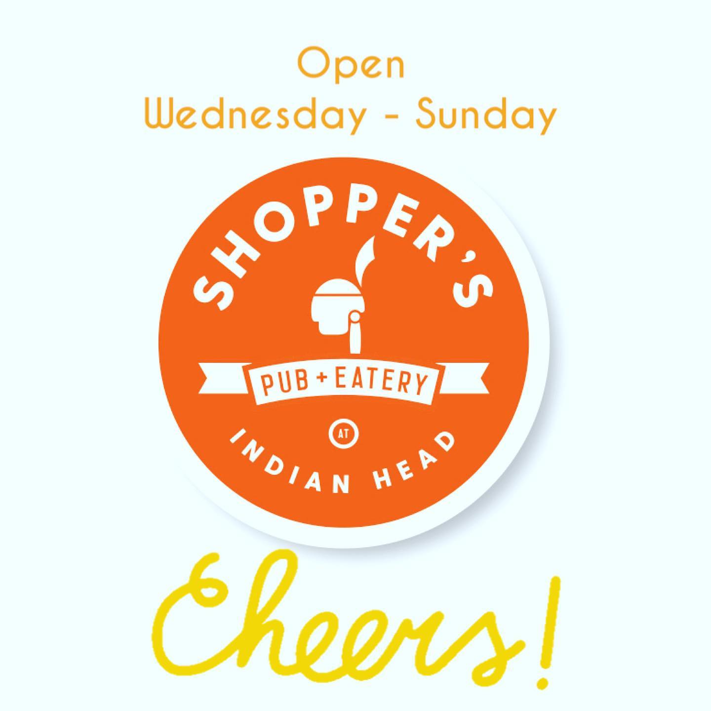 1065508842884918625062141117902143796829601n | Shoppers Pub and Eatery Looking forward a great week!We are open Wednesday/Thursday/Friday at 3PM and Saturday/SundayStop by for a drink! Have you tried the pizza yet?Dine in or in the “parkio” - your choice!
