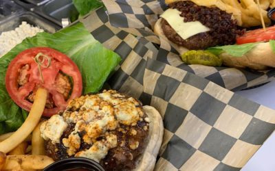 Happy National Burger Day!! Come Check out the cajun blue cheese crumble Bruiser (left) and the home made bacon bourbon jam Jammed (right)