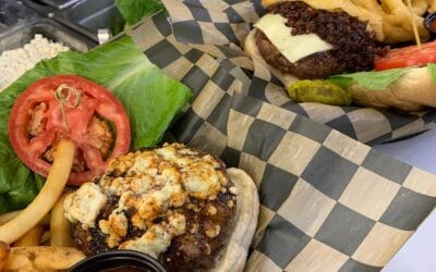 Happy National Burger Day!! Come Check out the cajun blue cheese crumble Bruiser (left) and the home made bacon bourbon jam Jammed (right)