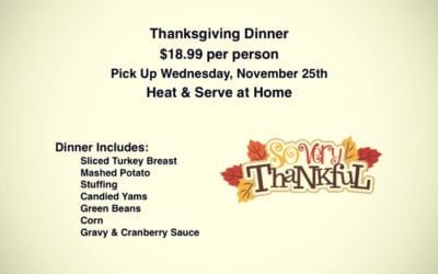 Easter Dinner was such a huge success, we’re going to do it again for Thanksgiving! Turkey dinner with all the fixings! $18.99 per person. #shoppersmht #specials #menu #lunch #dinner #beer #comfortfood #thanksgiving