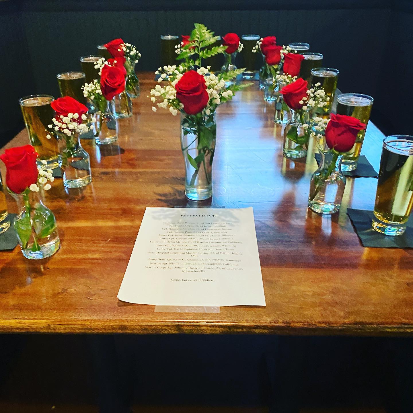 Never, And we mean never, forget that you live the life you do because somewhere in the world at places we don’t like to talk about at birthday parties there are men and women putting their lives on the line so that someone they have never met can continue everyday life. Since they didn’t know your name yet still fought for you, the least you can do is learn theirs. Gone, but never forgotten.