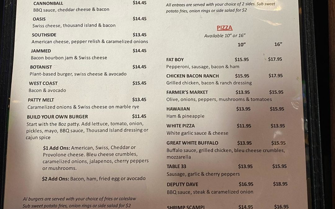 Hey, some new stuff on the menu, get with it.