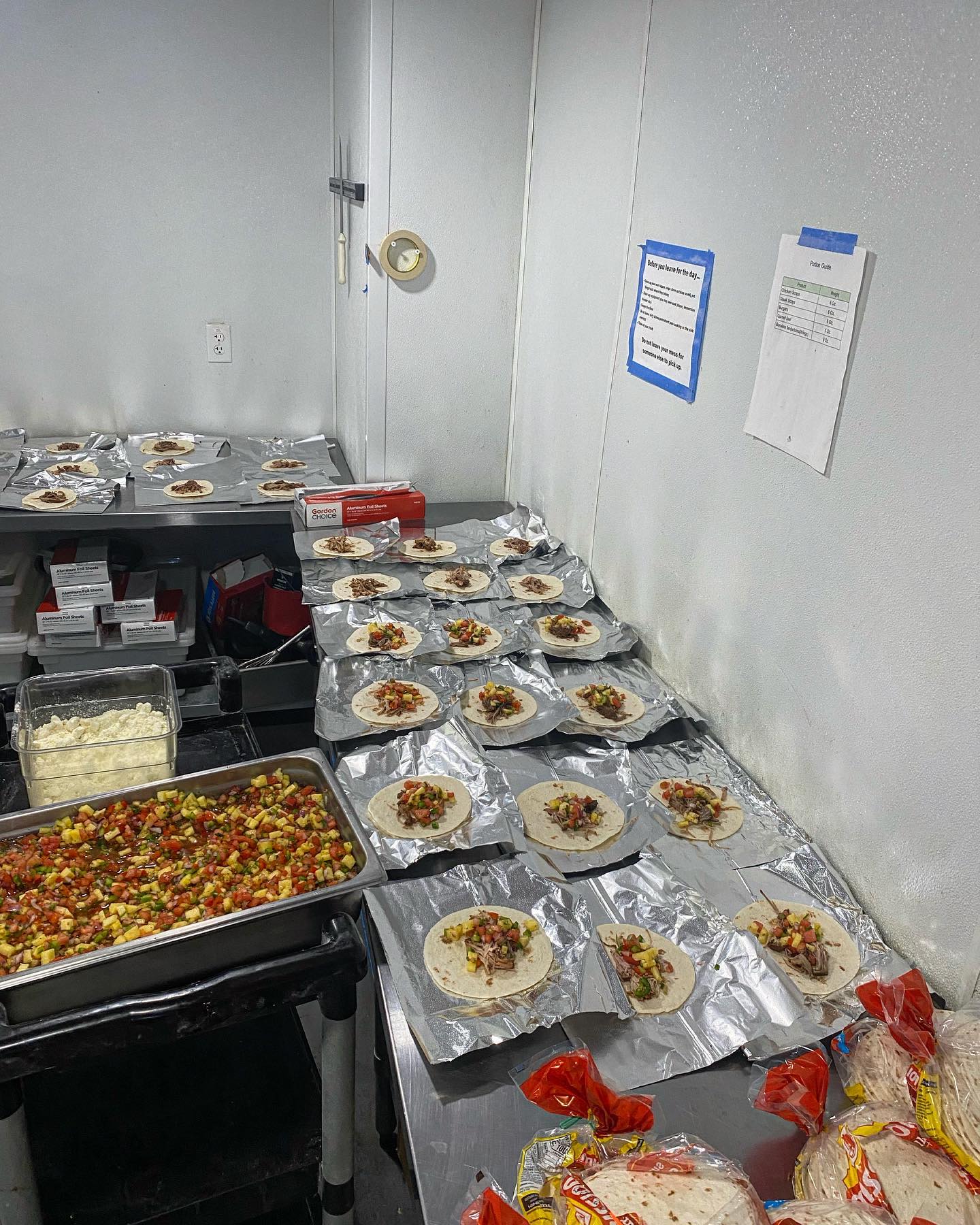 1500 Carnitas tacos with a home made pineapple salsa  from 4  whenever we run out