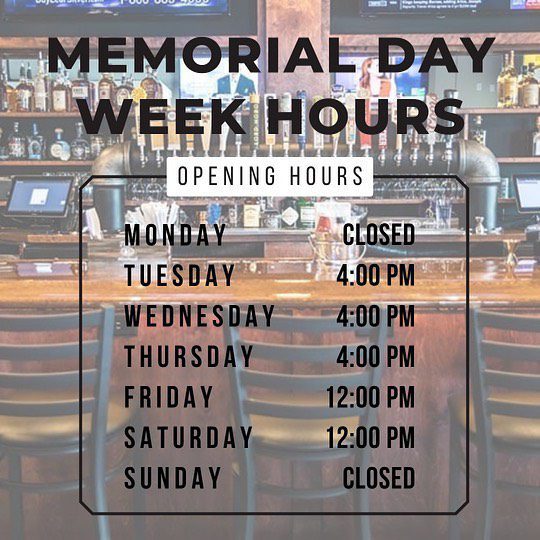 | Shoppers Pub and Eatery Little adjustment for the upcoming week trivia and bingo are still at their regular times Kitchen will be open a bit later than normal thank you