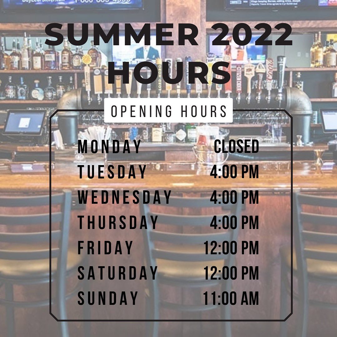 New menu coming out this week new hours for the summer The Only Cans patio is coming along nicely Life is good na mean