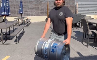 In honor of the Strong Man competition at the @snhuarena we are having a keg holding competition. Hold it off your body for more than 2 minutes and 30 seconds and get a free @foundersbrewing all day IPA on us.