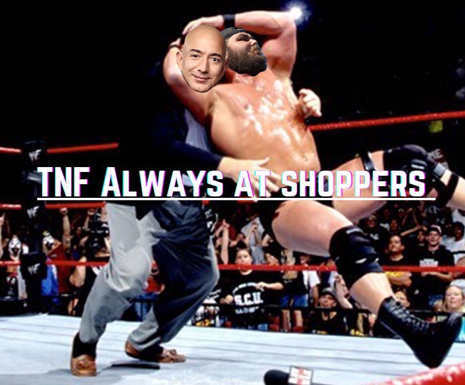 Jeff bezos thought he could pull a fast one on the ol shoppers by buying the rights to Thursday Night Football and only showing it on Amazon prime WELL THINK AGAIN JEFFY BOY CAUSE WE GOT IT AND WE AINT gonna let it got