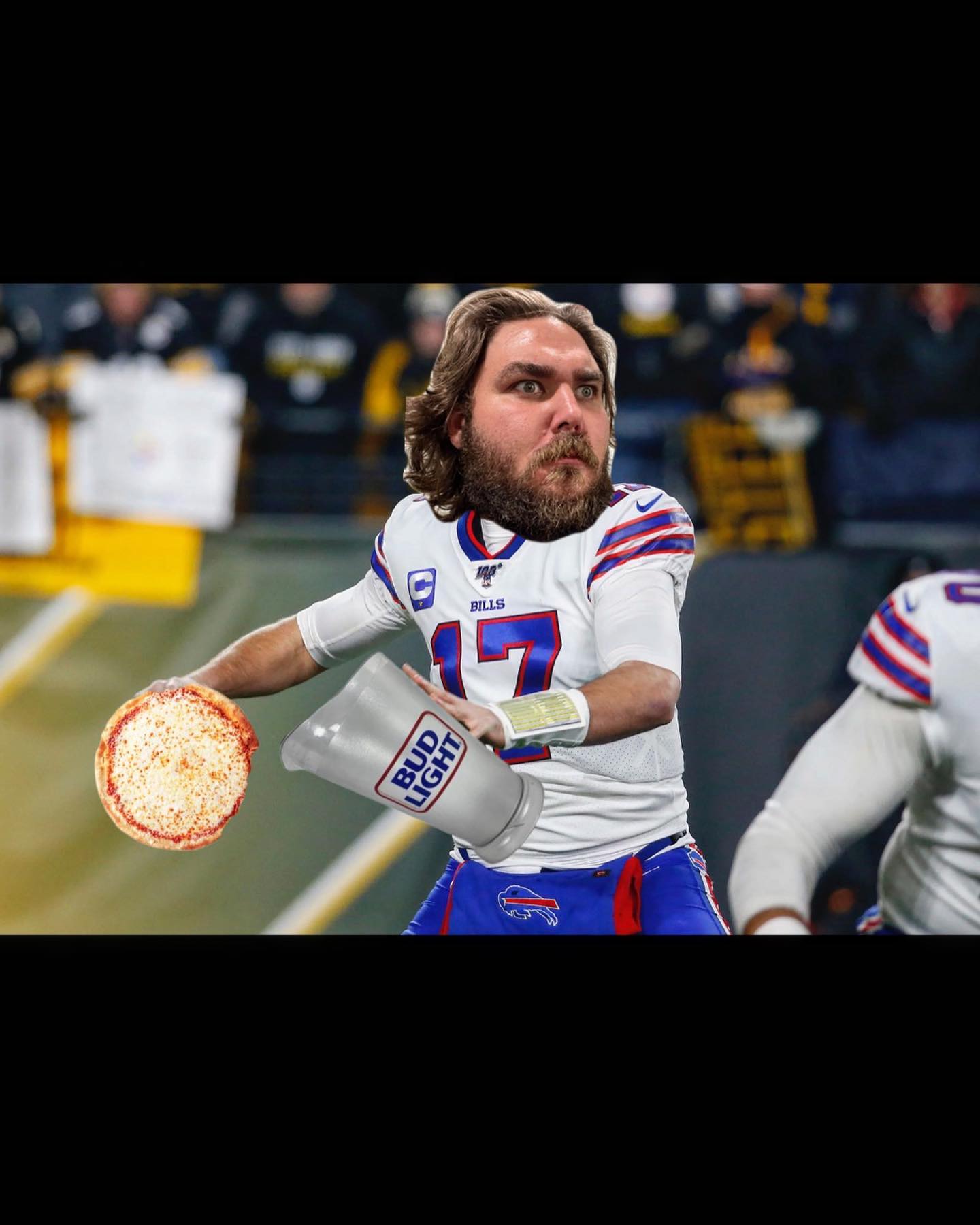 NFL IS BACK, $20 PITCHER AND PIZZA DEAL IS BACK, WHAT A DAMN DAY. (Bud light pitcher and large cheese pizza deal only available during NFL games)