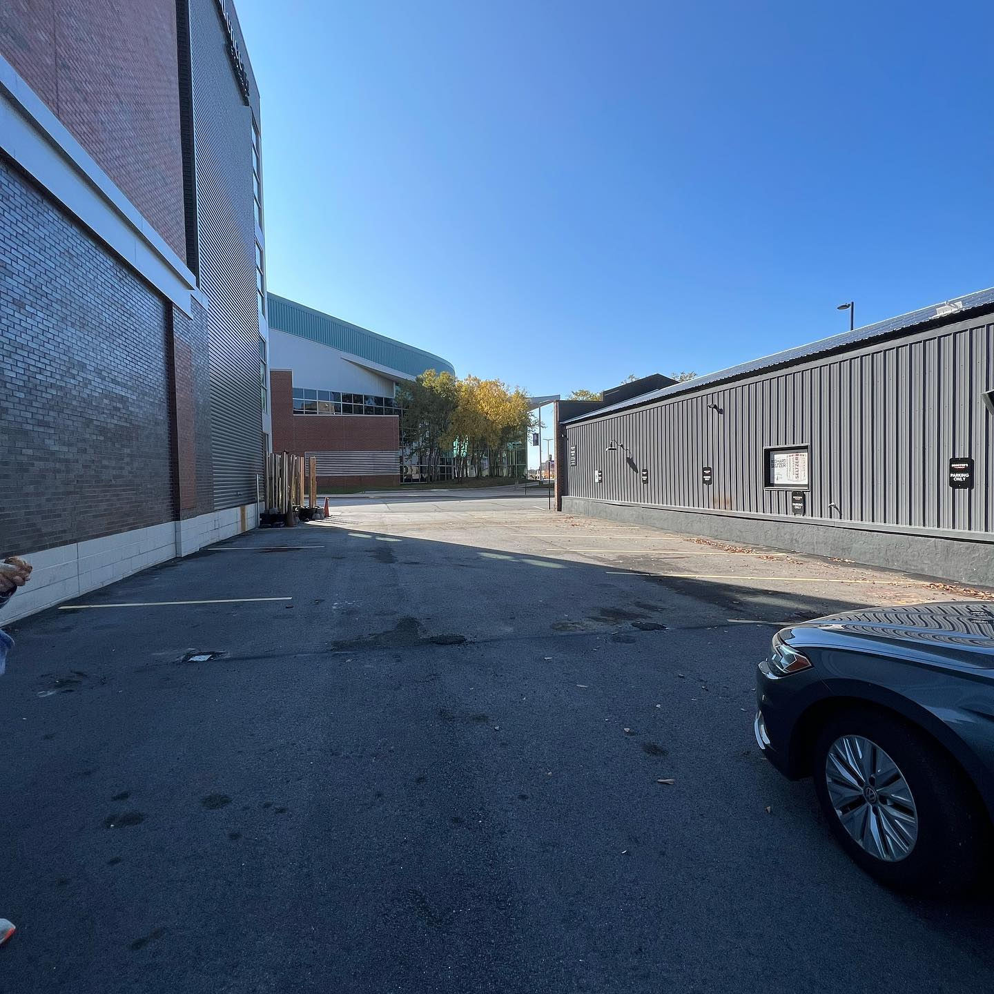 Parking lot is back open!