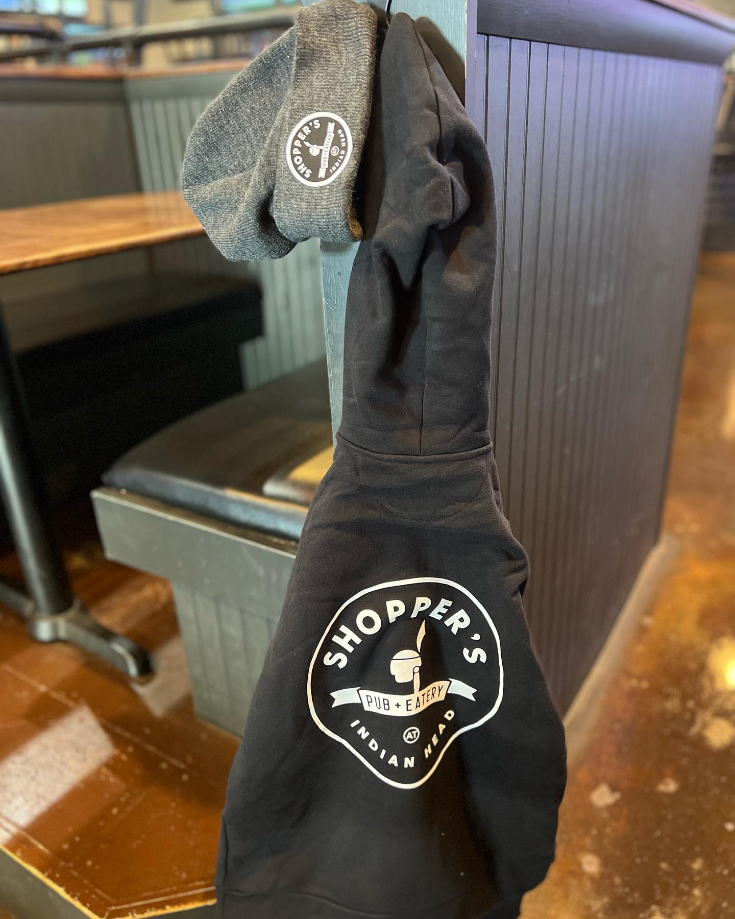 Anyone have any idea who left this hoodie and beanie here last night?