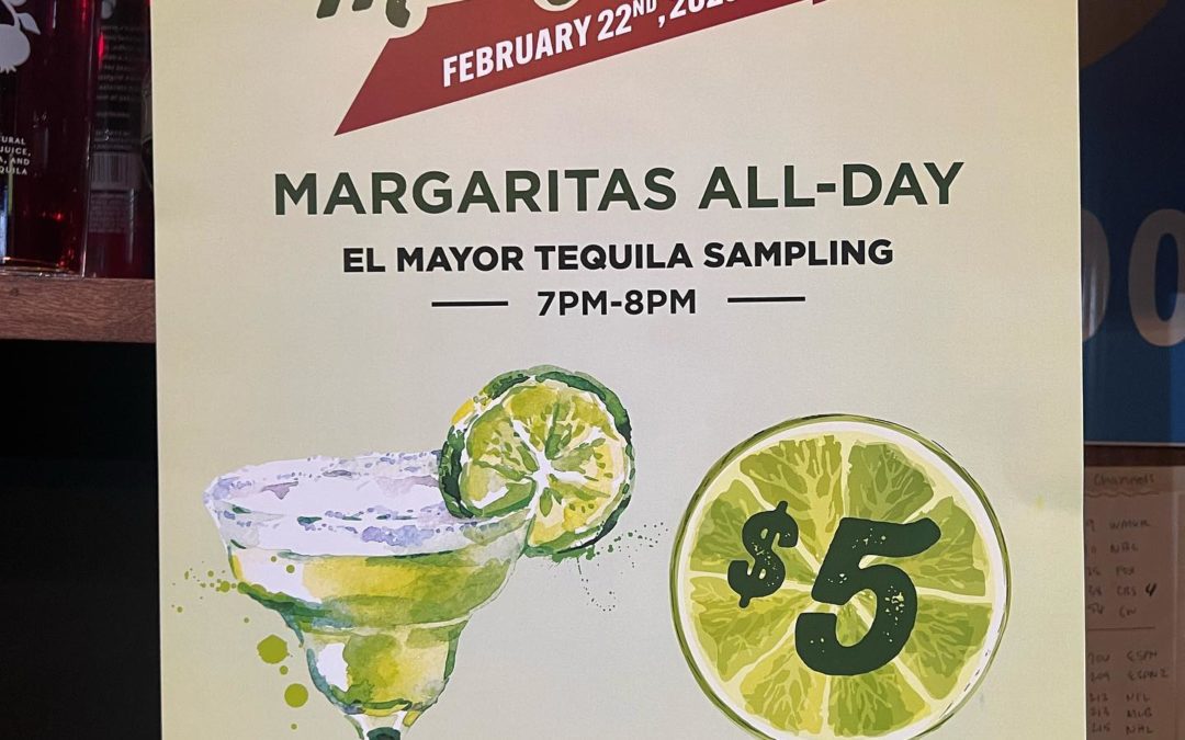 $5 dollar margs all day.