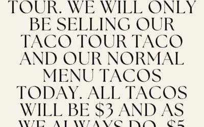 Taco tour info