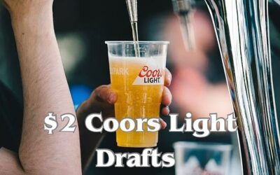 PRICE DROP. New all day price for Coors light!