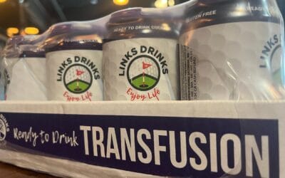 The eagle has landed! Links drinks in the house!