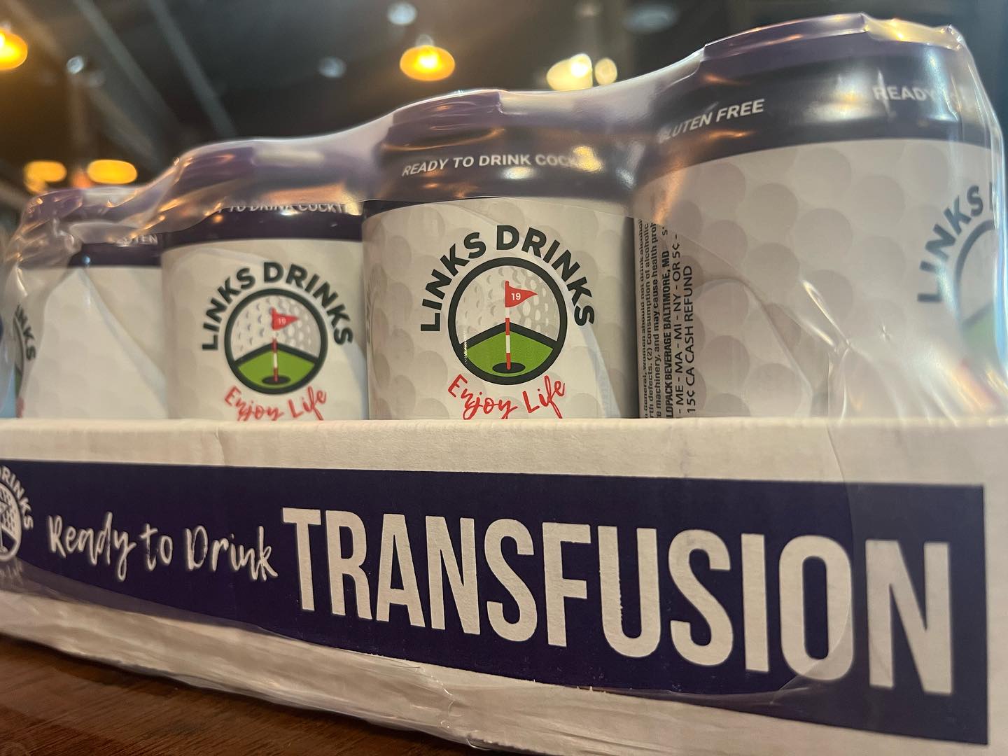 The eagle has landed! Links drinks in the house!