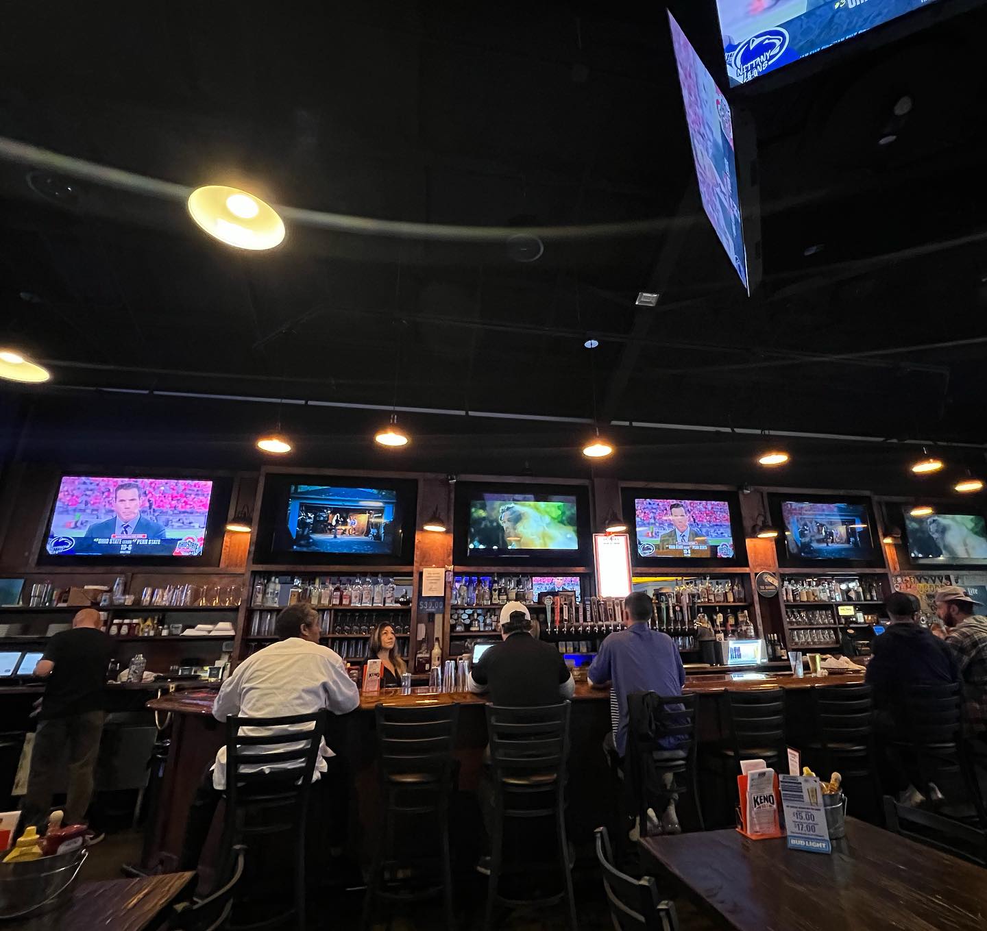 | Shoppers Pub and Eatery Stop leaf peeeping and come watch football