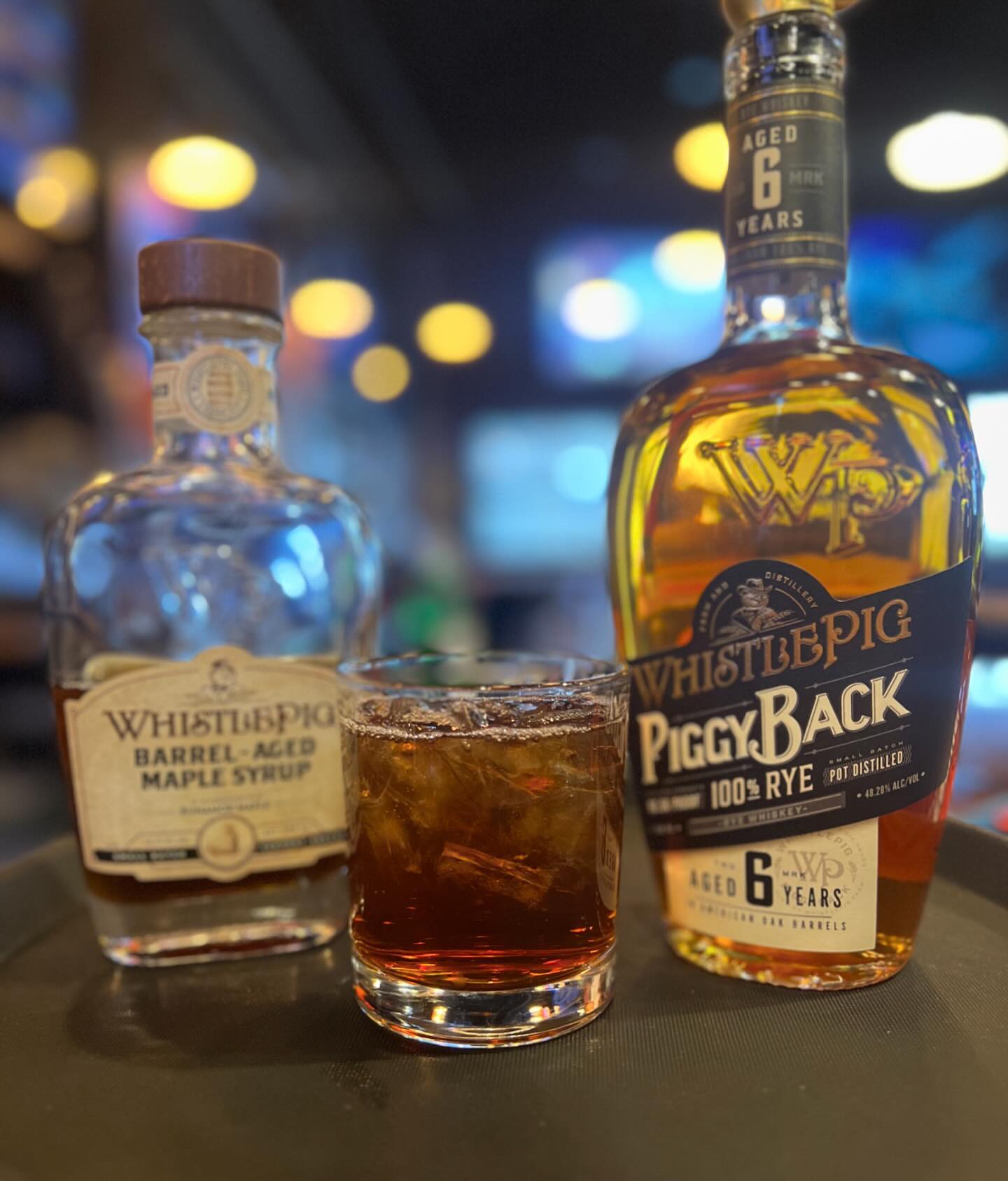 | Shoppers Pub and Eatery Cold Days = Strong Drinks Like this Maple old fashion with our friends at whistlepigwhiskey