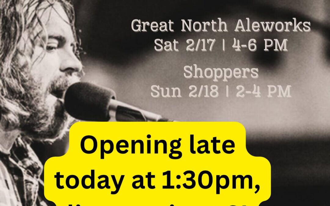 Opening alittle late today to handle a big order! We’re live at 1:30, live music with @kevin_horan_music at 2pm