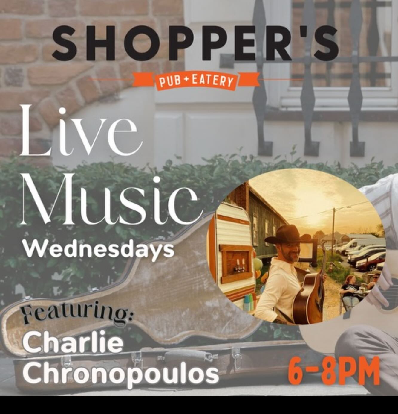 | Shoppers Pub and Eatery This Wednesday we are rocking with the legend charlie chronopoulos from 6 8 Lets rip