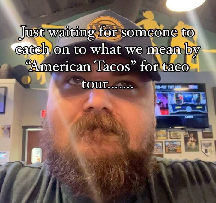 It’s hotdogs….. we’re selling hotdogs…….. for taco tour…….. it’s the american version of a taco…….. get it…… like the meat in the shell…… and the salsa….. is like the dog in the bun….. and the ketchup……. You get it right????? Ok sweet…… @tacotourmanchester sorry for being a pain in the ass……..