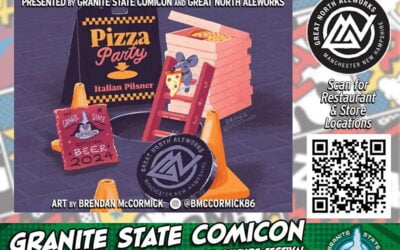 PIZZA PARTY TIME! @granitestatecomicon NAILED IT WITH THIS! COME GRAB YOUR PINT!
