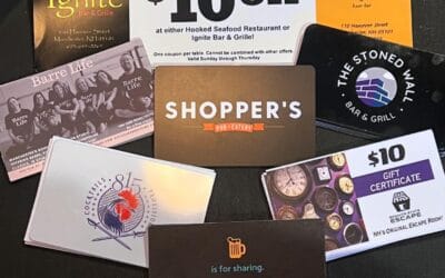 Happy small business Saturday! From now until Christmas purchase a $50 shoppers gift card, get a $10 gift card to another local business downtown!