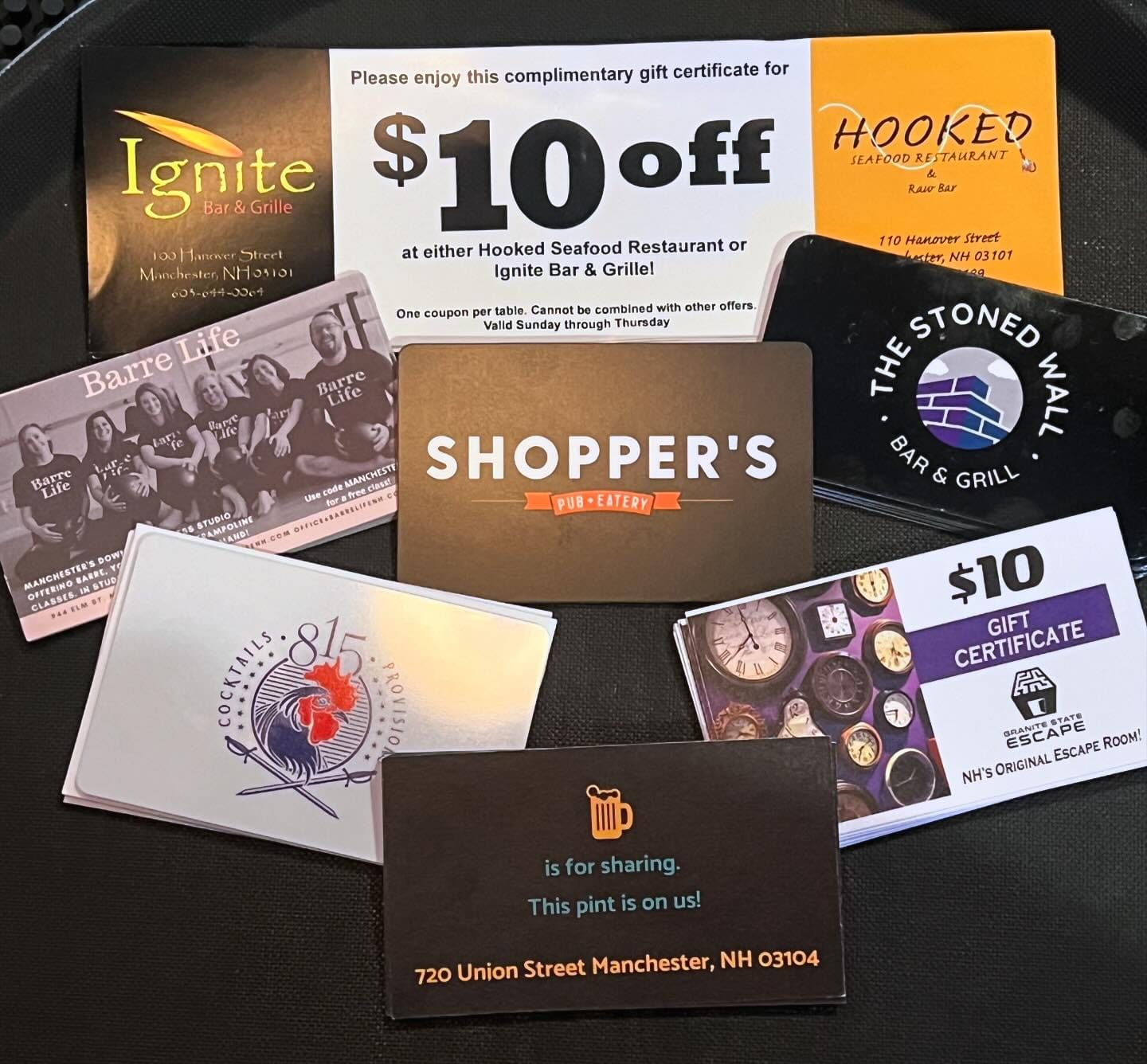 | Shoppers Pub and Eatery Happy small business Saturday From now until Christmas purchase a  shoppers gift card get a  gift card to another local business downtown