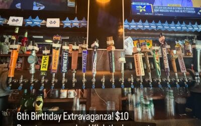 HOLY GUACAMOLE!?!?!?!? 6 YEARS? FEELS LIKE 15. Thank you all so much for including us in your weekly ventures. As some of you may know we close for the week of the fourth as a birthday present to ourselves. BUT WE GOT A PRESENT FOR YOU, KICK A KEG AND GET THE GIFT CARD ATTACHED!