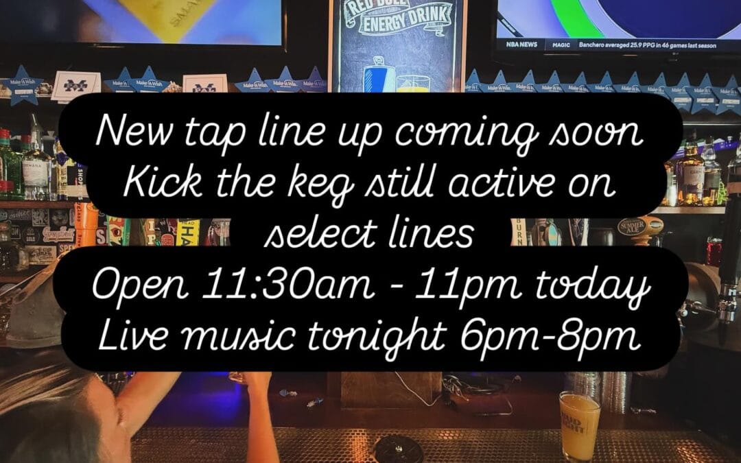 What a day to have a day. $10 bounties on select lines for kick the keg. Tag the brewery you want to see on tap.
