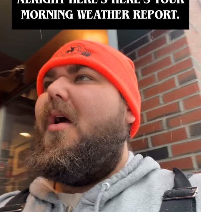 Yeah we’re open during this SnOwMaGeDoN that they cancelled school for. Jeez Louise. Come get a pizza and laugh at the weathermen back peddle on tv.