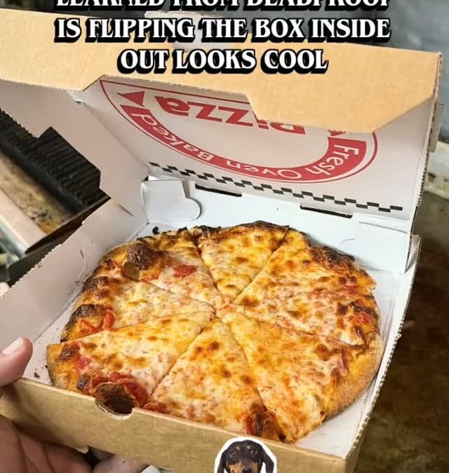 Instead of copying Dante’s recipes from @deadproofpizzaco like those other people we are just gonna copy the box flip, happy Tuesday come play friggin trivia,